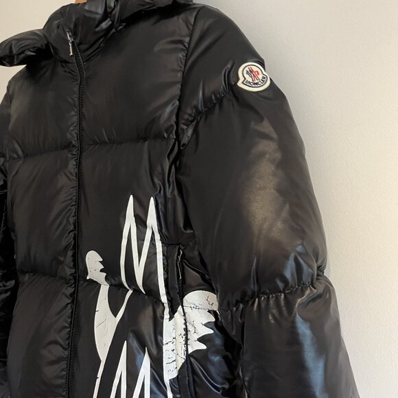 Moncler Friesian Logo Print Down Jacket - Picture 5 of 13
